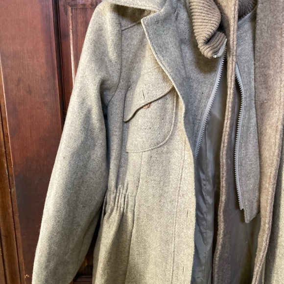 1980s pure wool vintage size 9 made in USA full length coat - Picture 7 of 16